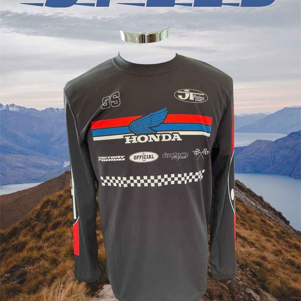 Official Licensed Honda Sz M Motorcycle JT Racing Long Sleeve Jersey Shirt NWOT